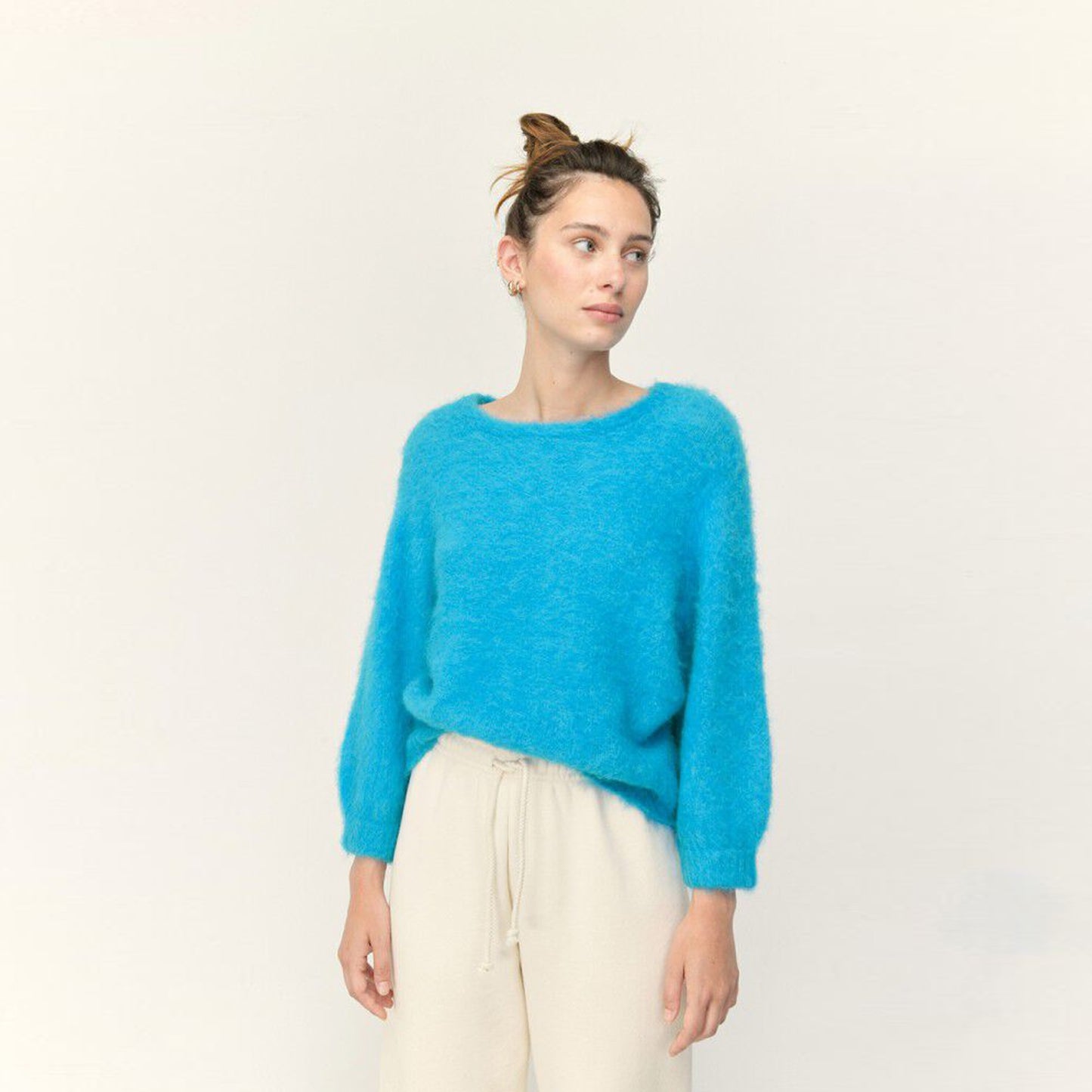- Foubay Alpaca Mix Sweater - Tropico Melange