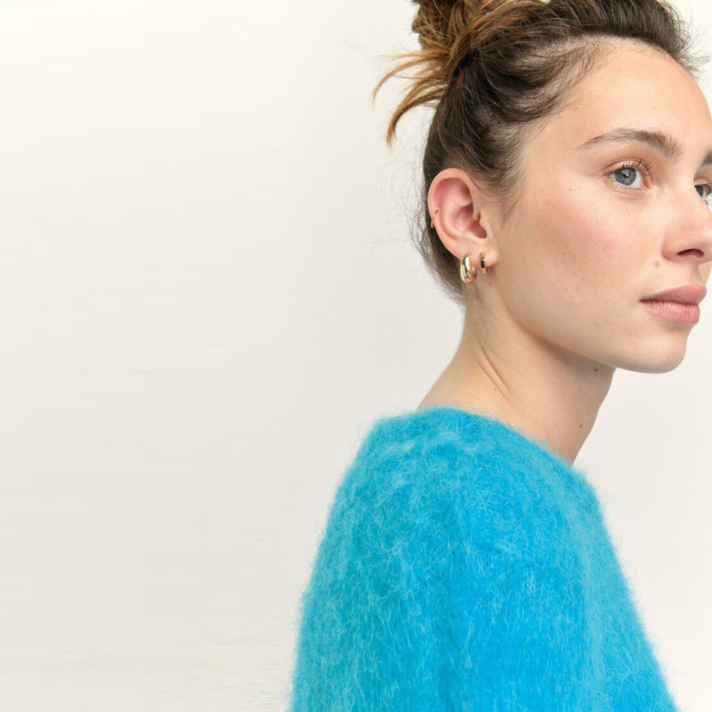 - Foubay Alpaca Mix Sweater - Tropico Melange