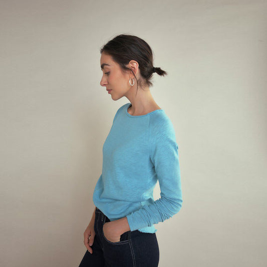 - Sonoma Long Sleeve Cotton Top - Vintage Dolphin