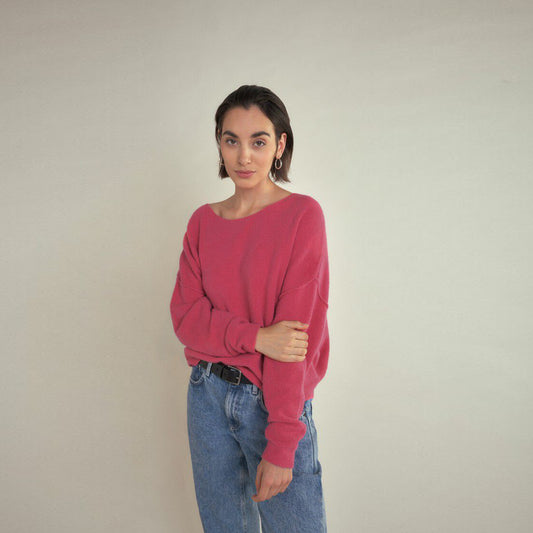 - Damsville Sweater - Magnolia Pink