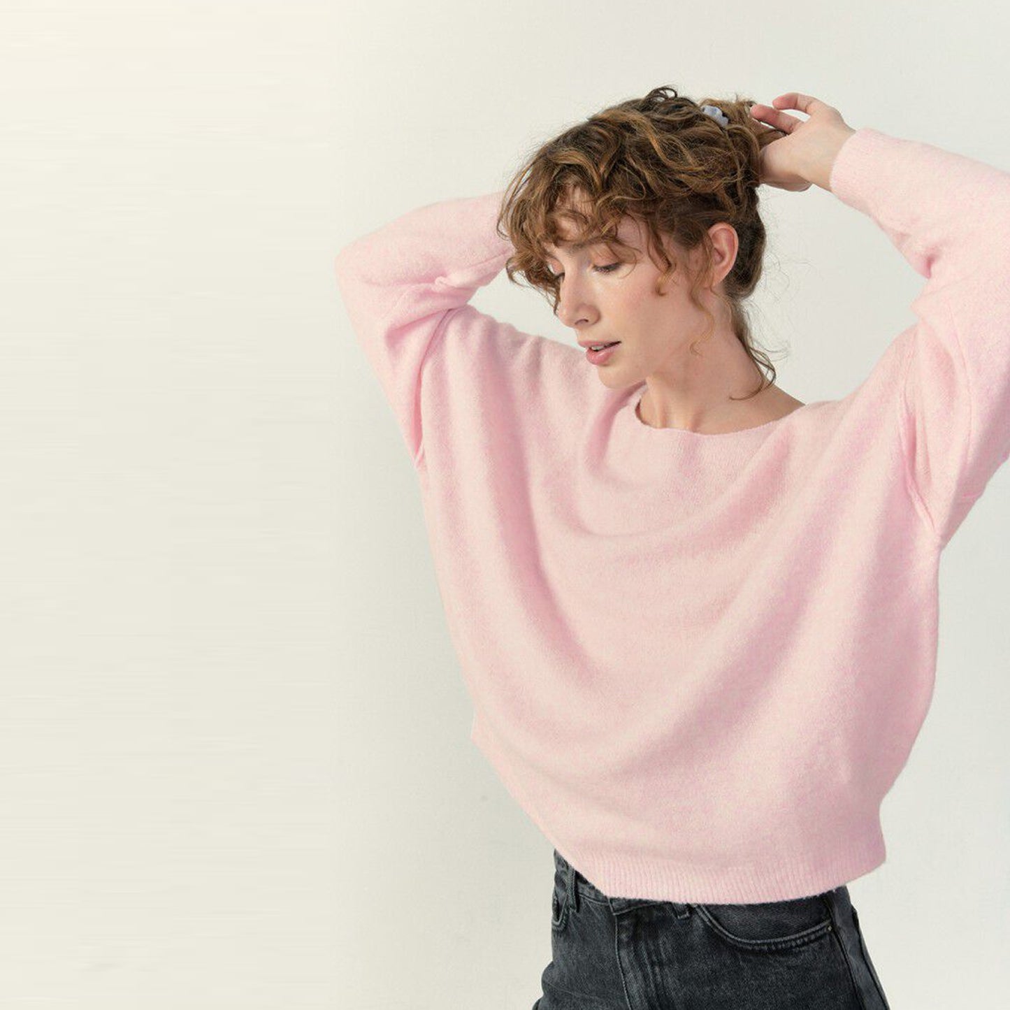 - Damsville Sweater - Sugared Almond Melange