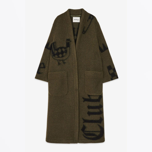 - Wool Mix Coat - Green