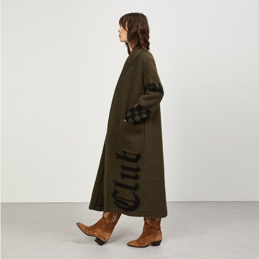 - Wool Mix Coat - Green