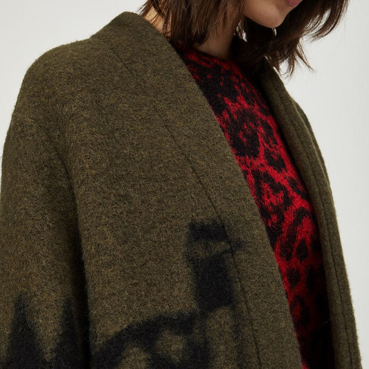 - Wool Mix Coat - Green