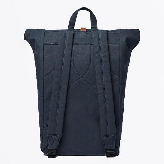 - Dante Backpack - Navy with Brown Leather
