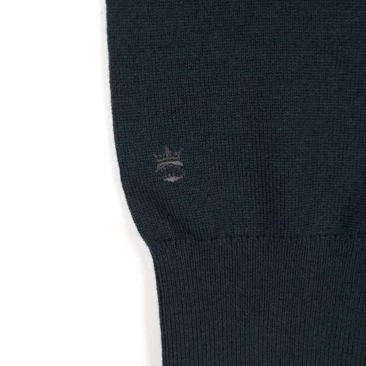 Merino Crew Neck Pullover - Dark Bottle