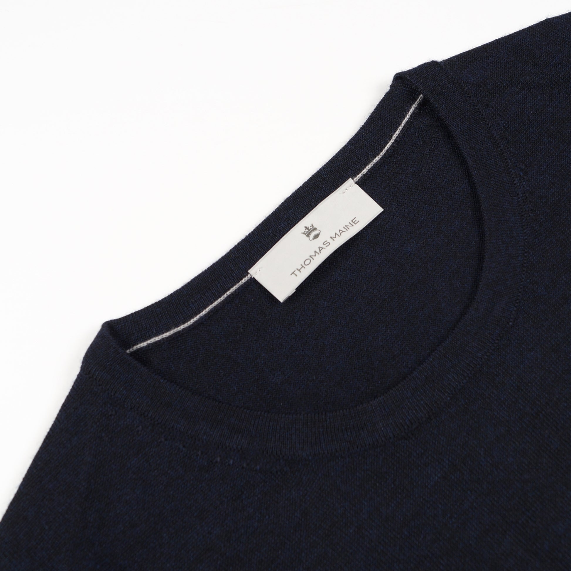 Thomas - Merino Crew Neck Pullover - Navy