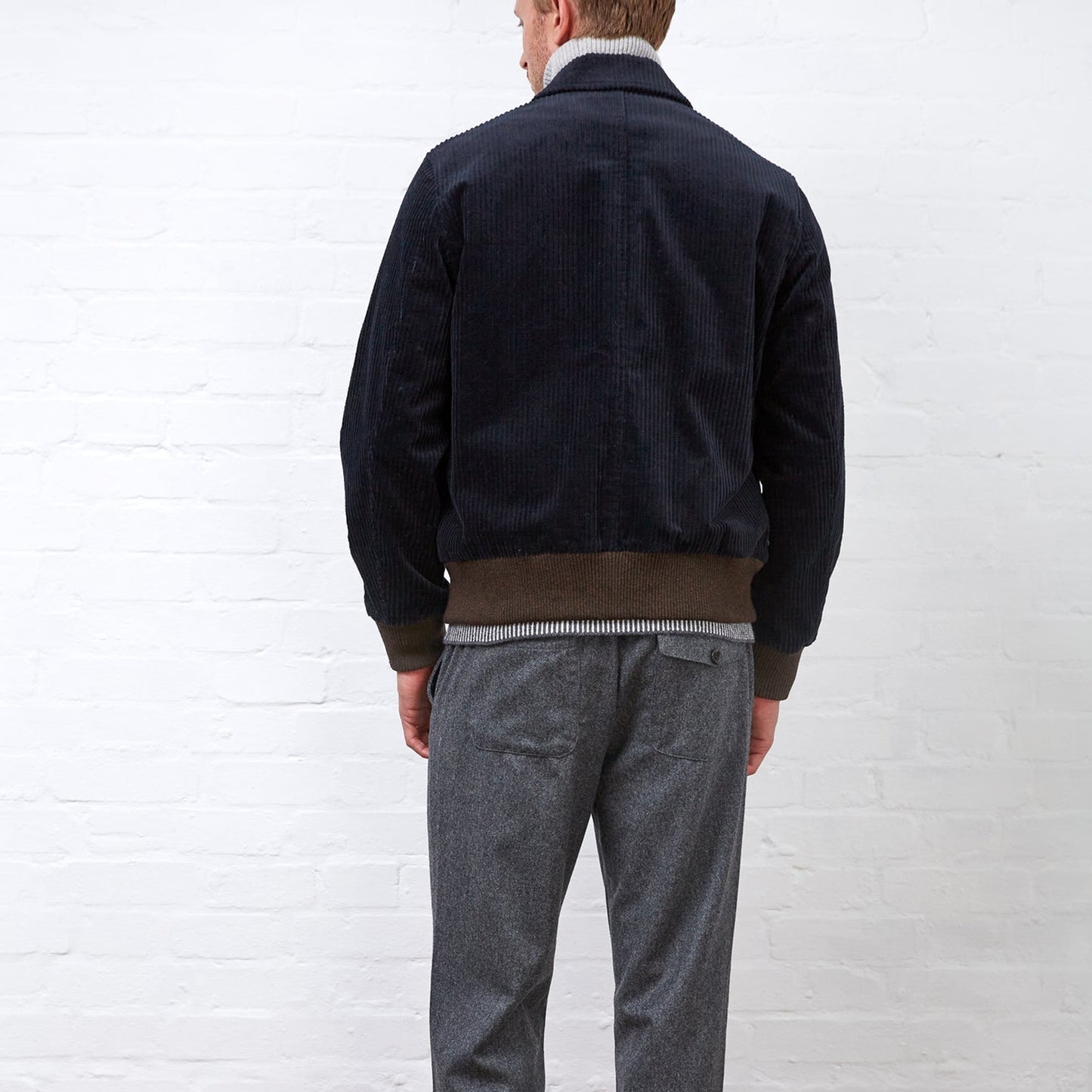 Linfield Bomber Cord Jacket - Midnight