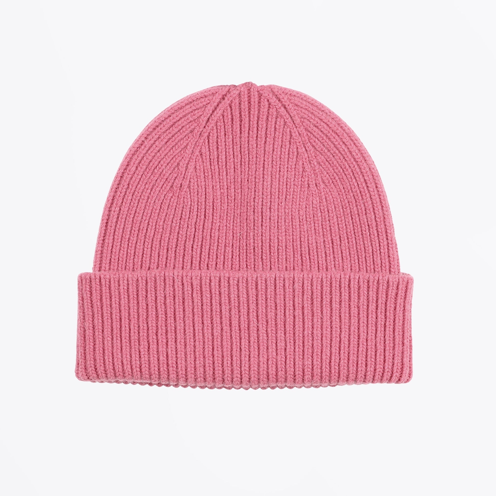 Colorful Merino Wool Beanie - Bubblegum Pink