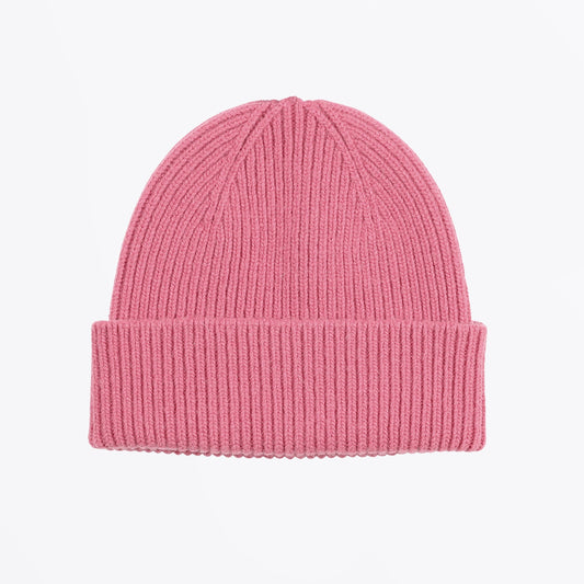 Merino Wool Beanie - Bubblegum Pink