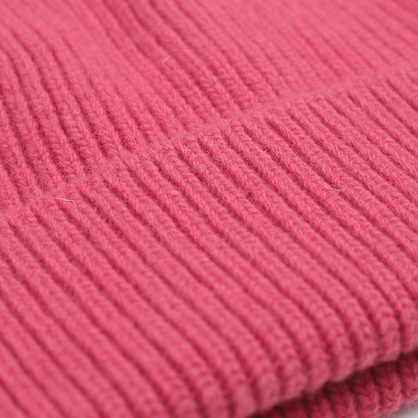 Merino Wool Beanie - Bubblegum Pink