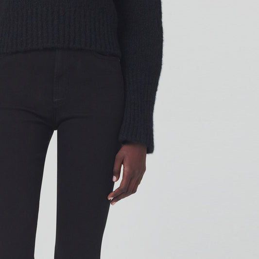 - Olivia High Rise Slim Leg Jeans - Plush Black