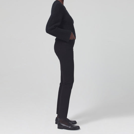 - Olivia High Rise Slim Leg Jeans - Plush Black