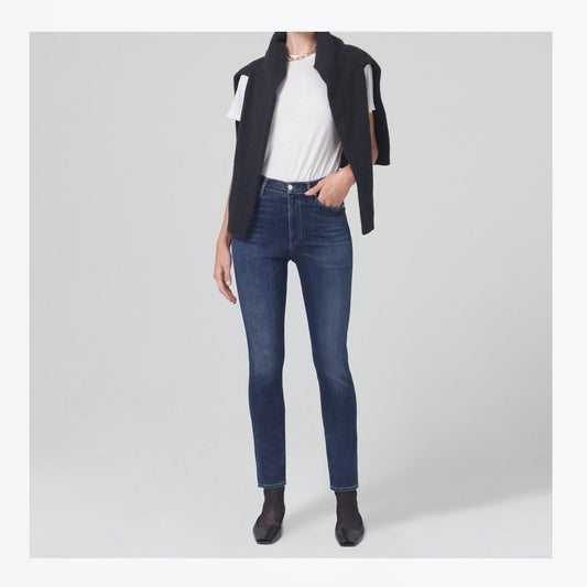 - Olivia High Rise Slim Leg Jeans- Morella
