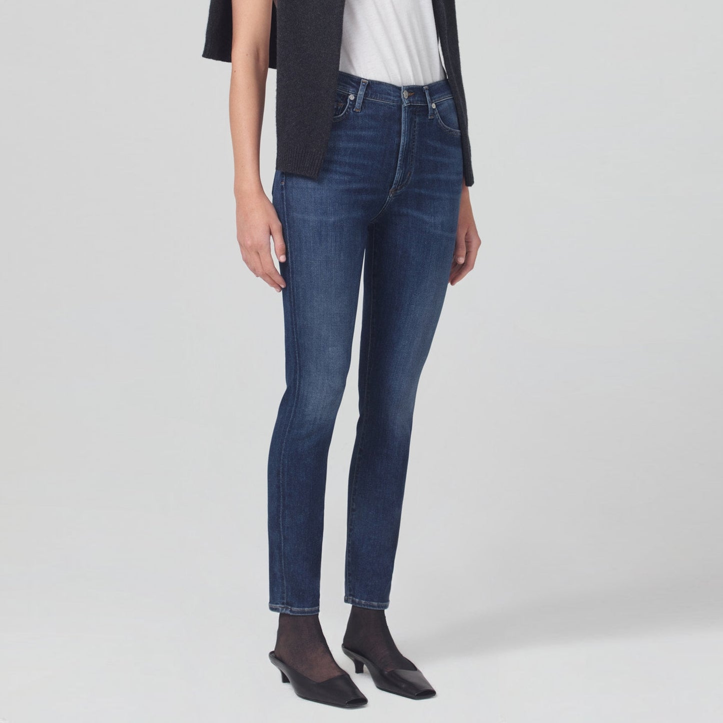 - Olivia High Rise Slim Leg Jeans- Morella
