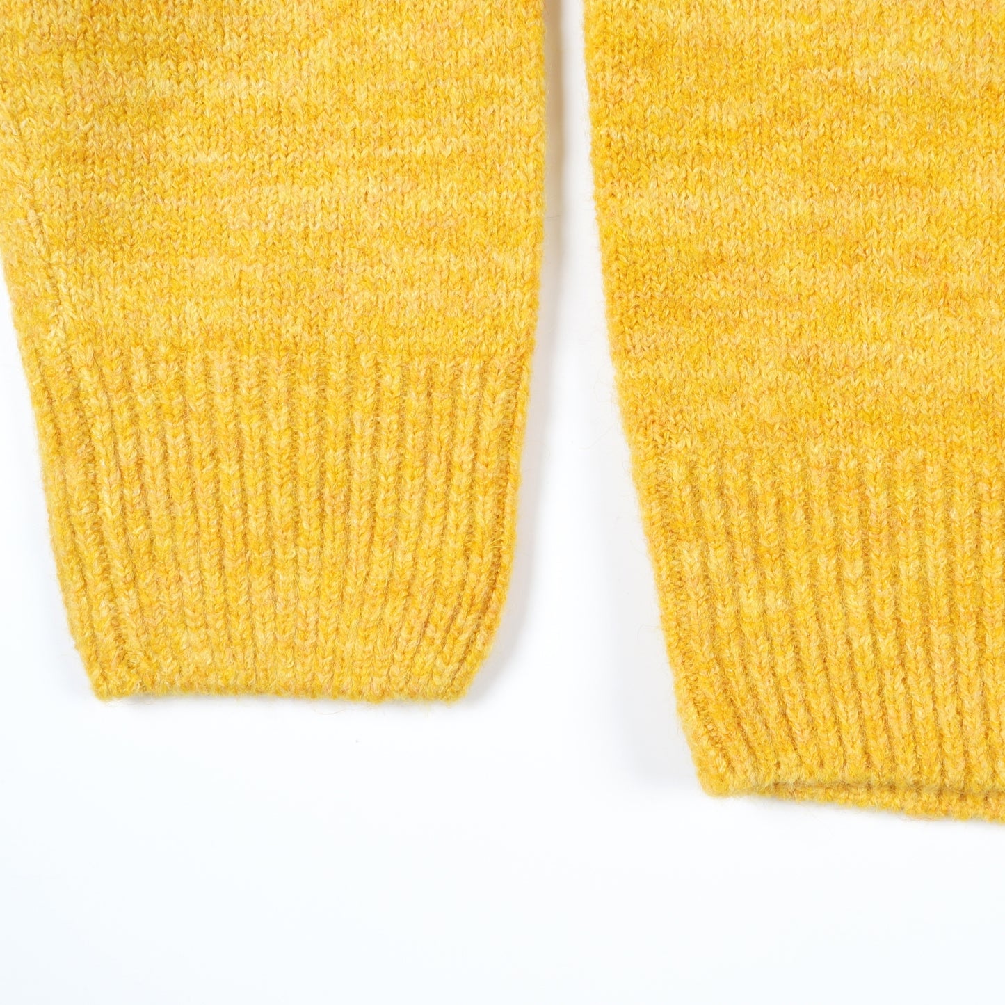 - Soft Knit Crew Neck Pullover - Golden Melange