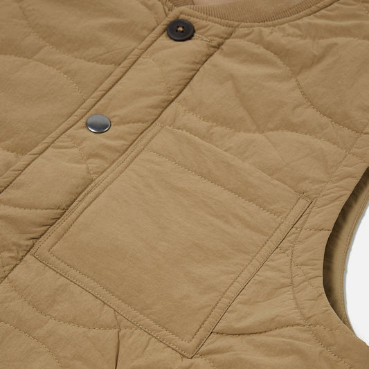 - Recycled Nylon Carlton Gilet - Sand