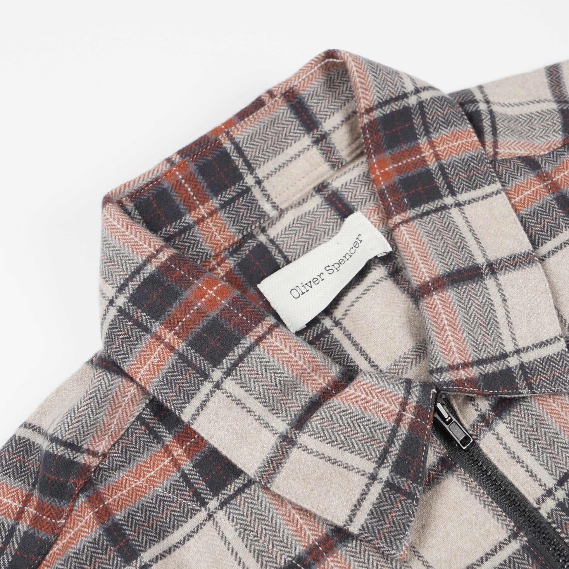 Oliver Half Zip Overshirt - Leander Beige