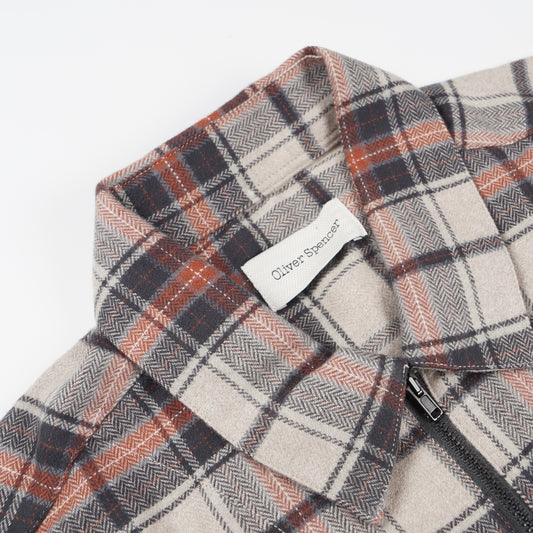Half Zip Overshirt - Leander Beige
