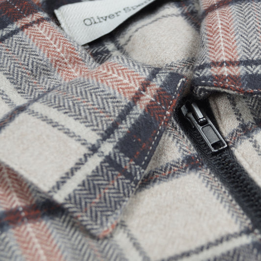 Half Zip Overshirt - Leander Beige