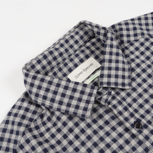 - Clerkenwell Tab Shirt - Cora Blue