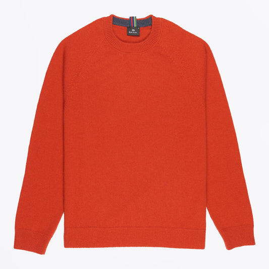 - Crew Neck Pullover - Dark Rust