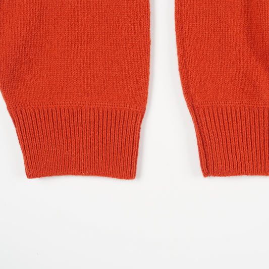 - Crew Neck Pullover - Dark Rust