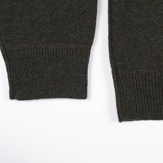 - Crew Neck Pullover - Very Dark Green