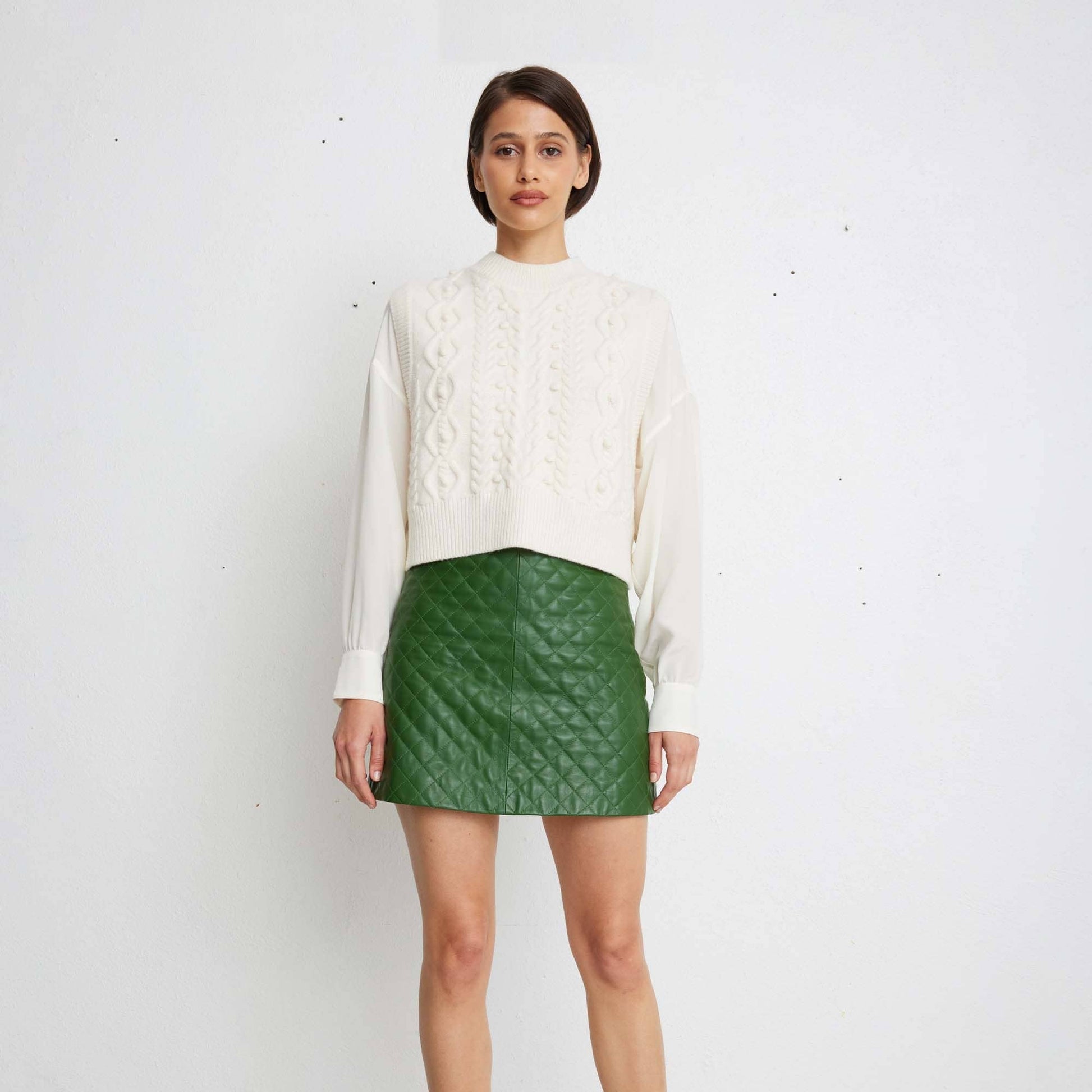 Idano Gypsie Sweater Vest - Ecru