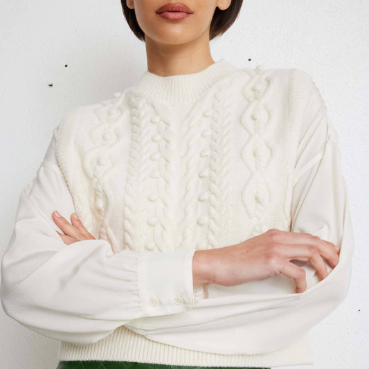 Gypsie Sweater Vest - Ecru