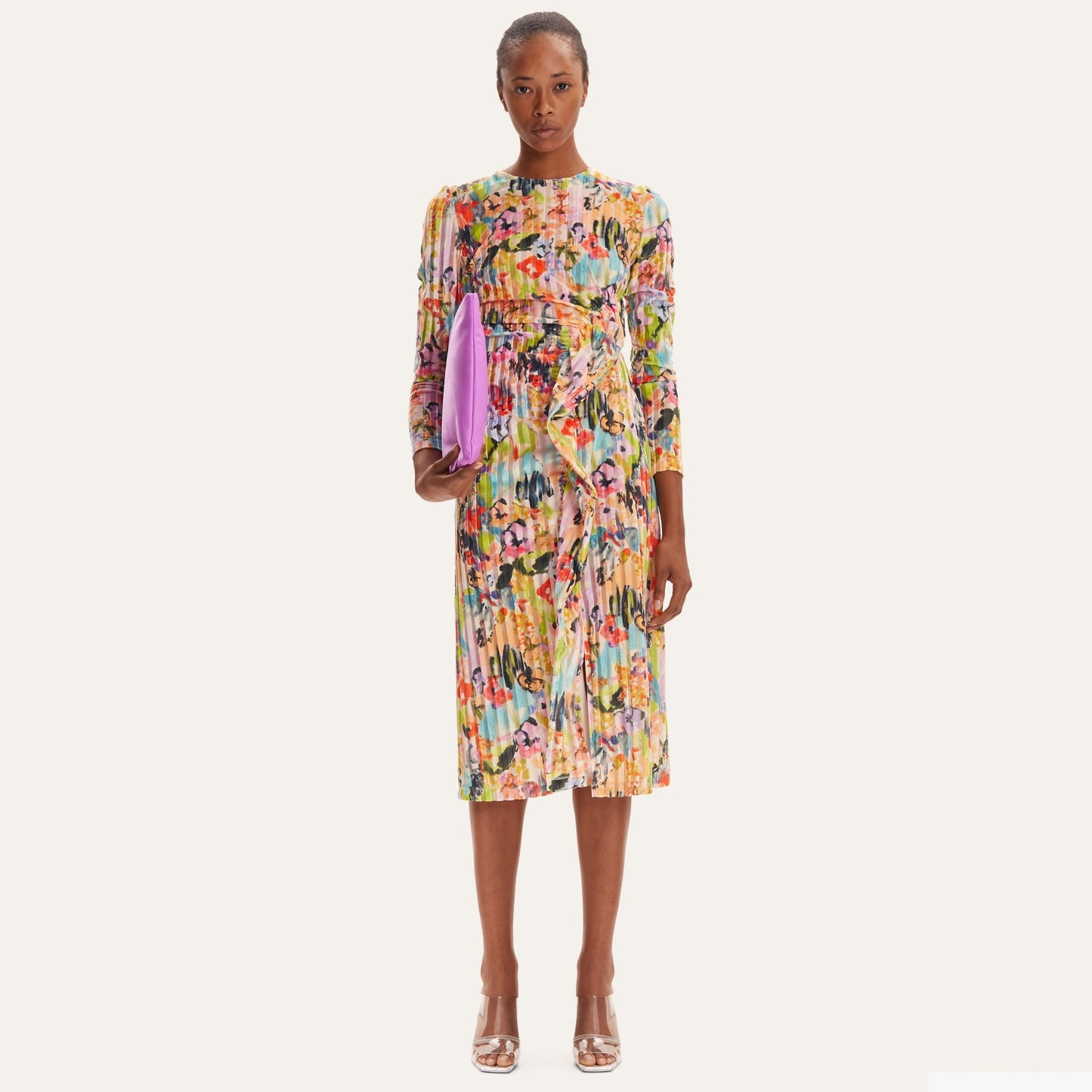 - Gianni Velvet Stripe Devore- 3069 Abstract