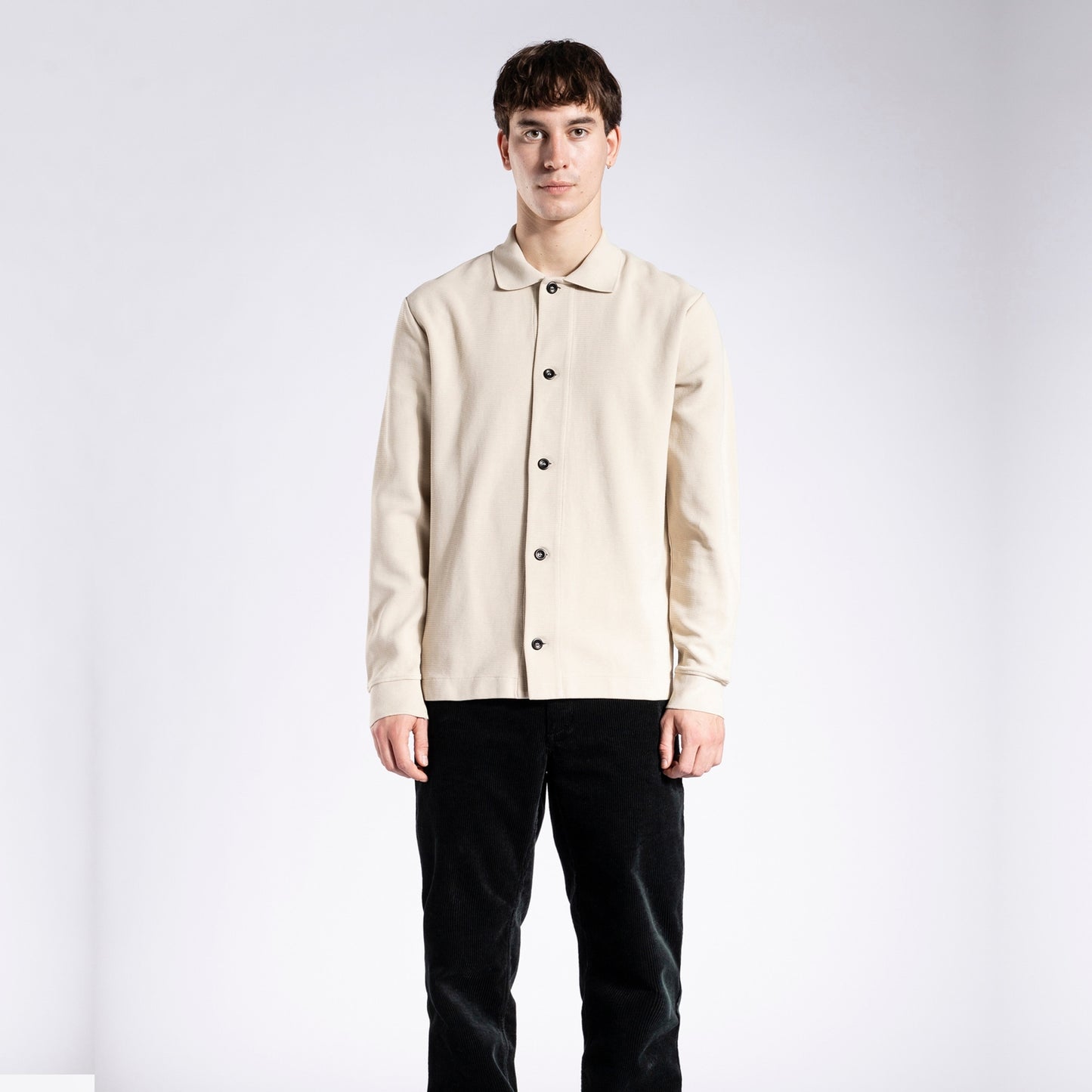 Jorn - Textured Overshirt - Oatmeal