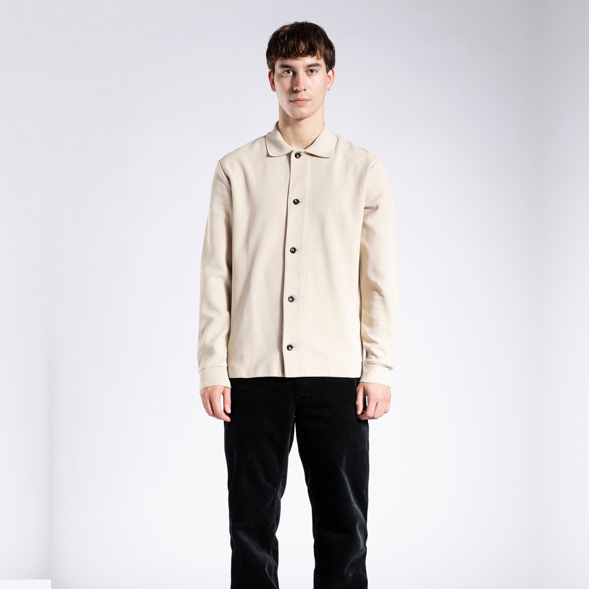 Norse Jorn - Textured Overshirt - Oatmeal