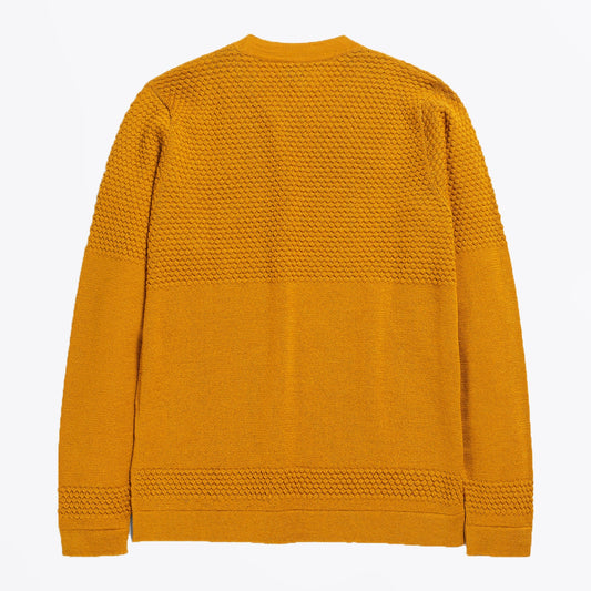- Skagen - Bubble Yoke Crew Neck Sweater - Turmeric Yellow