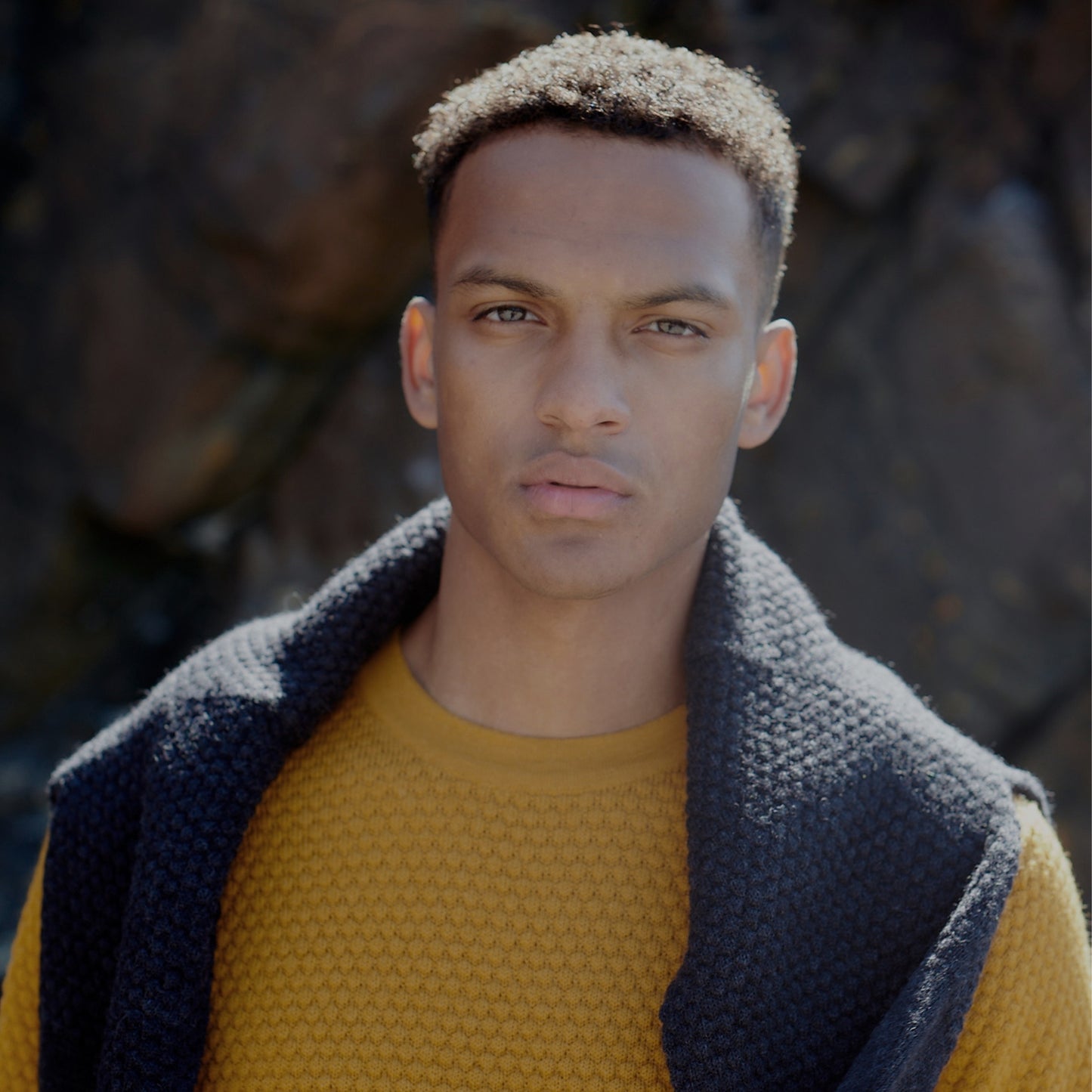 - Skagen - Bubble Yoke Crew Neck Sweater - Turmeric Yellow