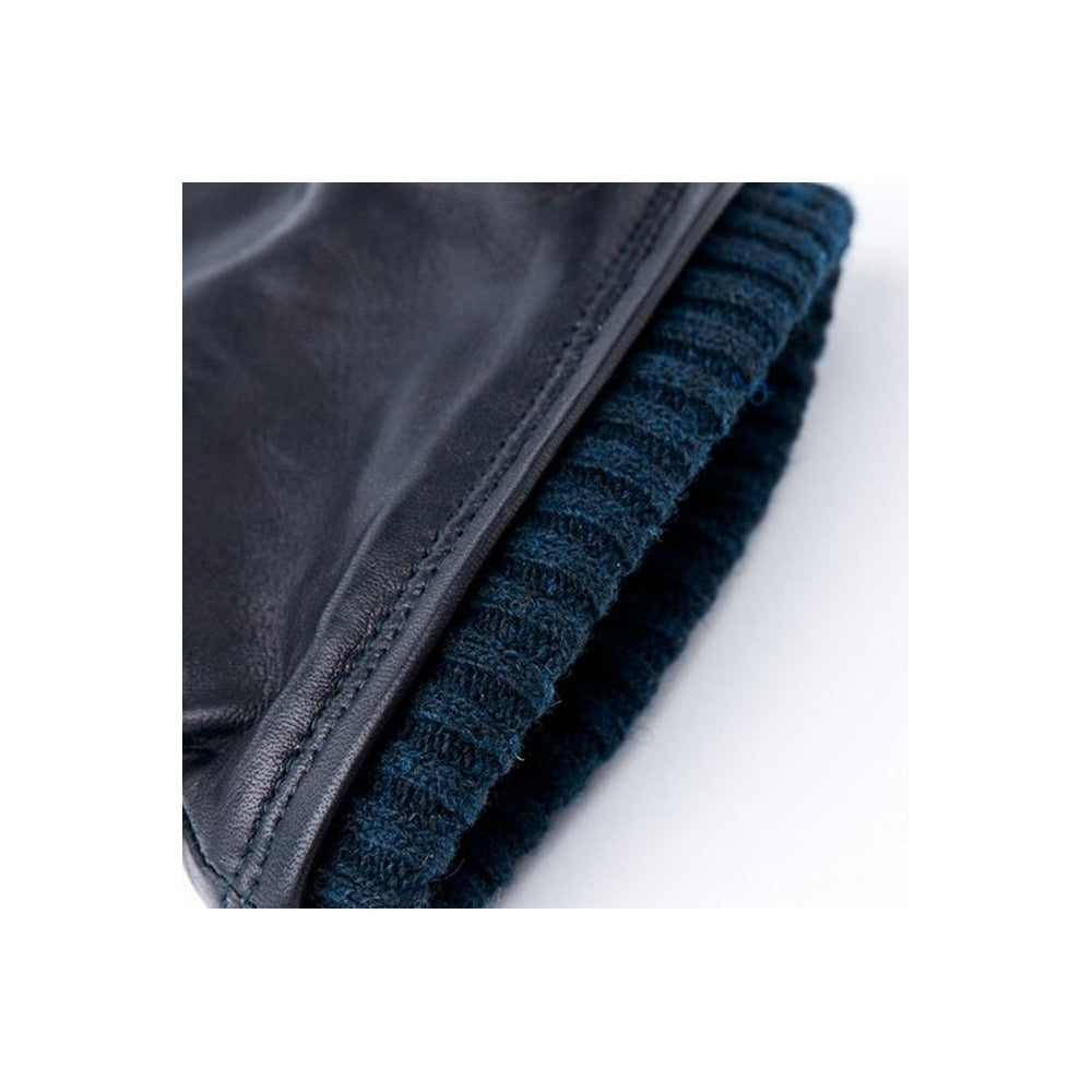 - John - Leather Primaloft Gloves - Navy