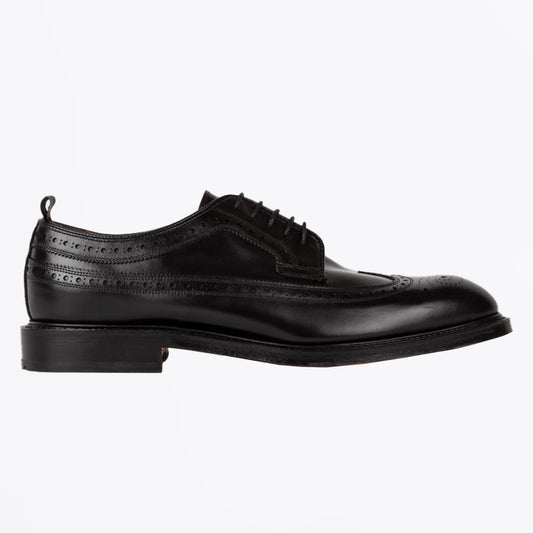 - Edwin - Designer Leather Brogues - Black
