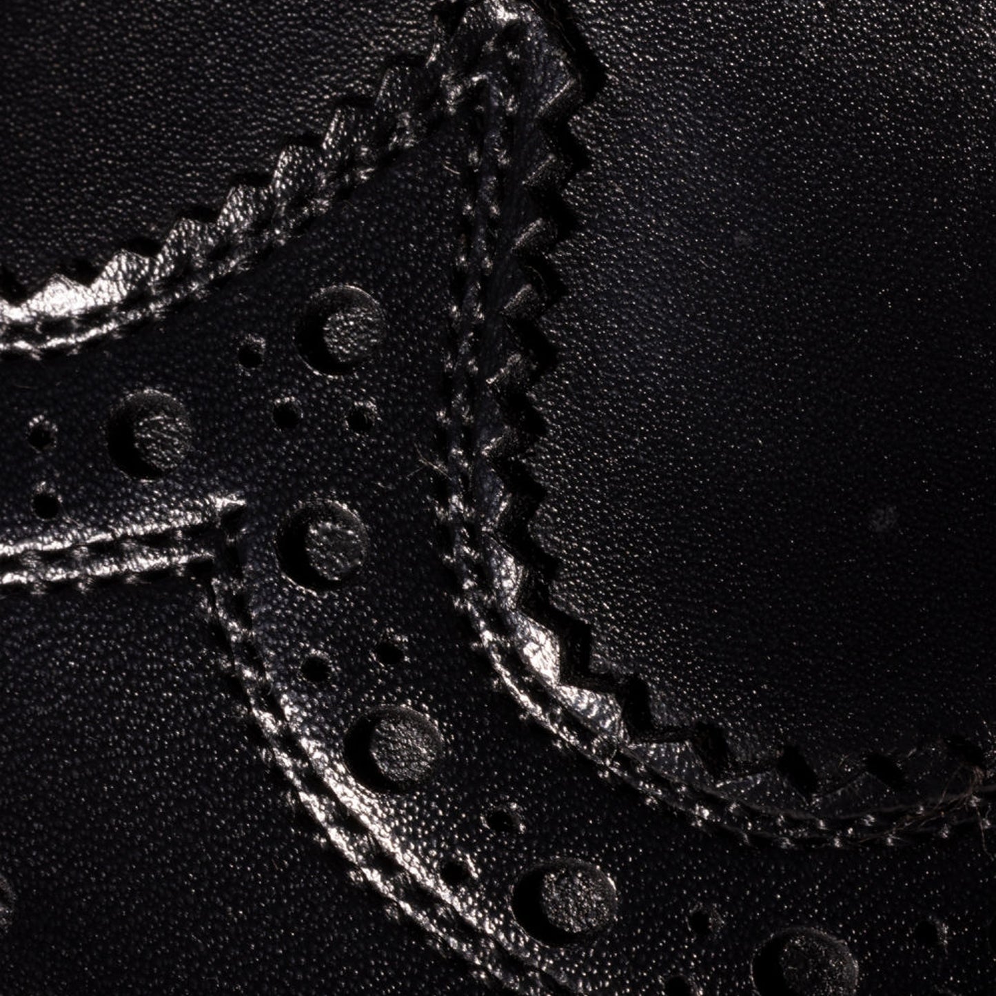 - Edwin - Designer Leather Brogues - Black