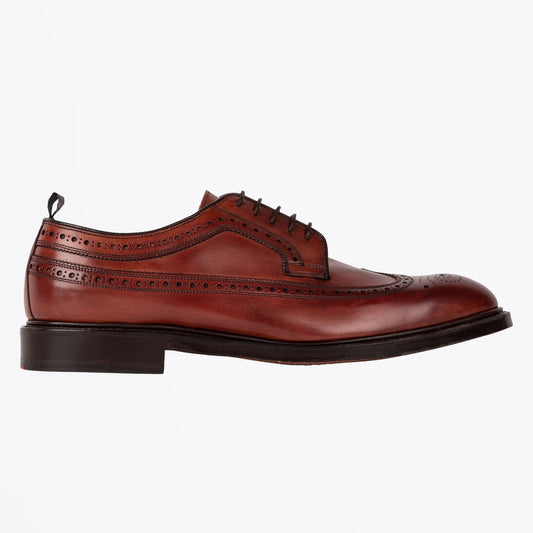 - Edwin - Designer Leather Brogues - Tan