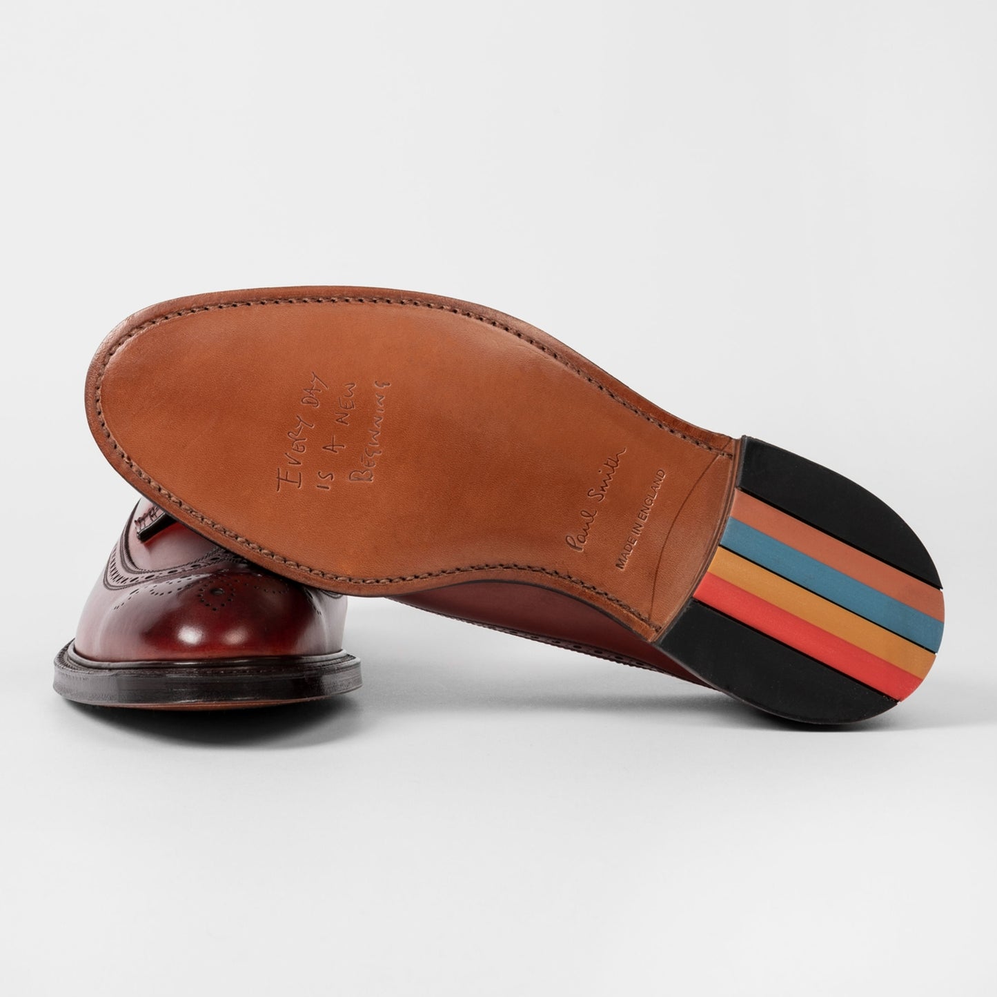 - Edwin - Designer Leather Brogues - Tan