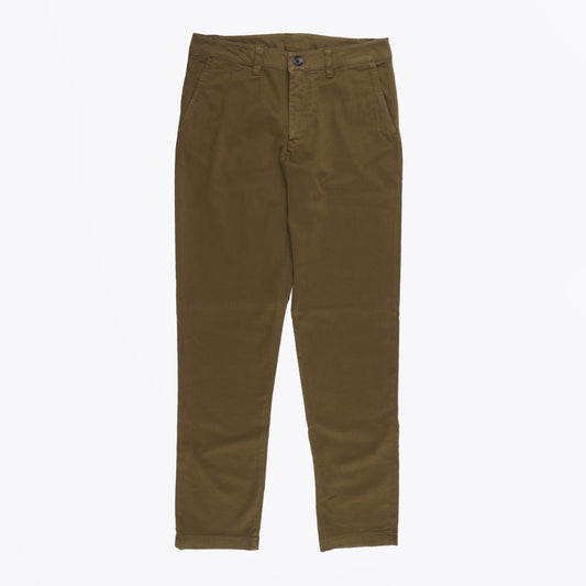 - Organic Cotton Trousers - Olive