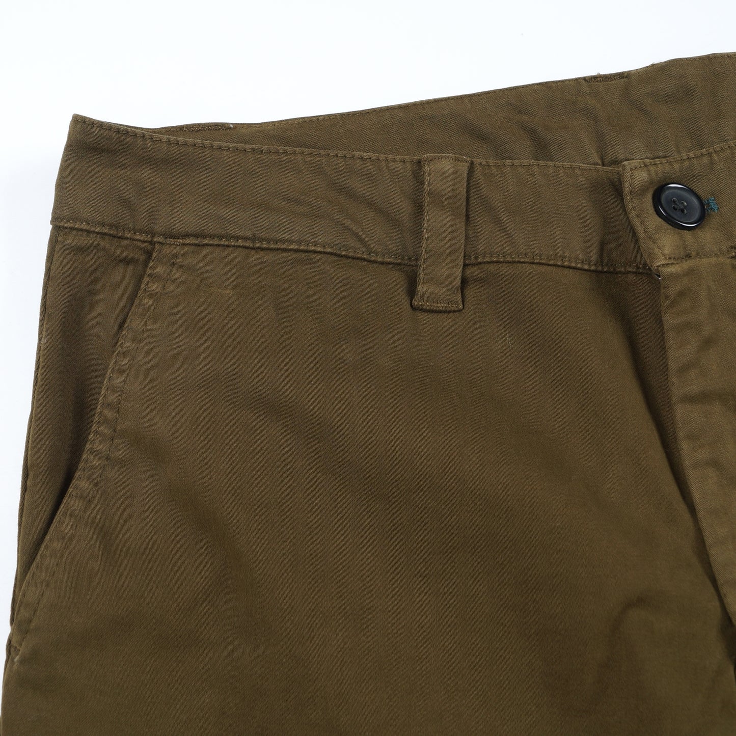 - Organic Cotton Trousers - Olive