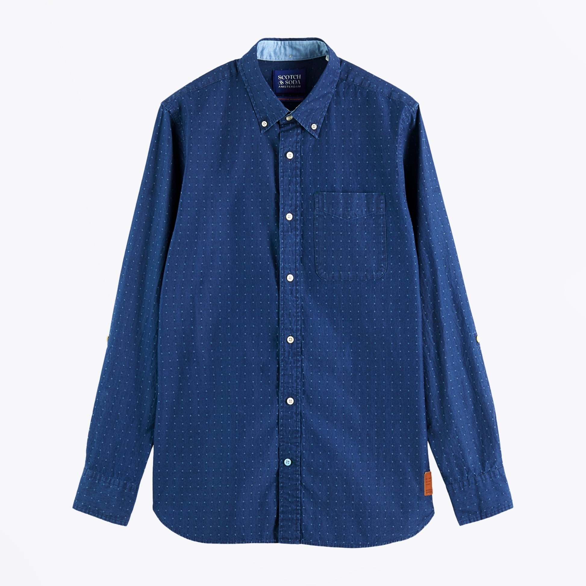 Scotch Lightweight Indigo Patterned Shirt - Indigo