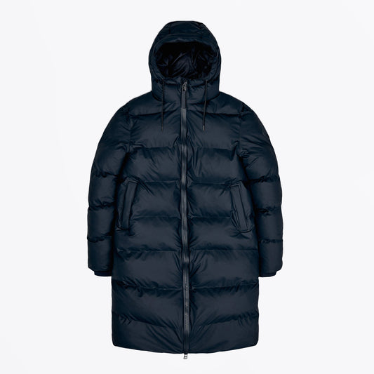 Long Puffer Jacket - Navy