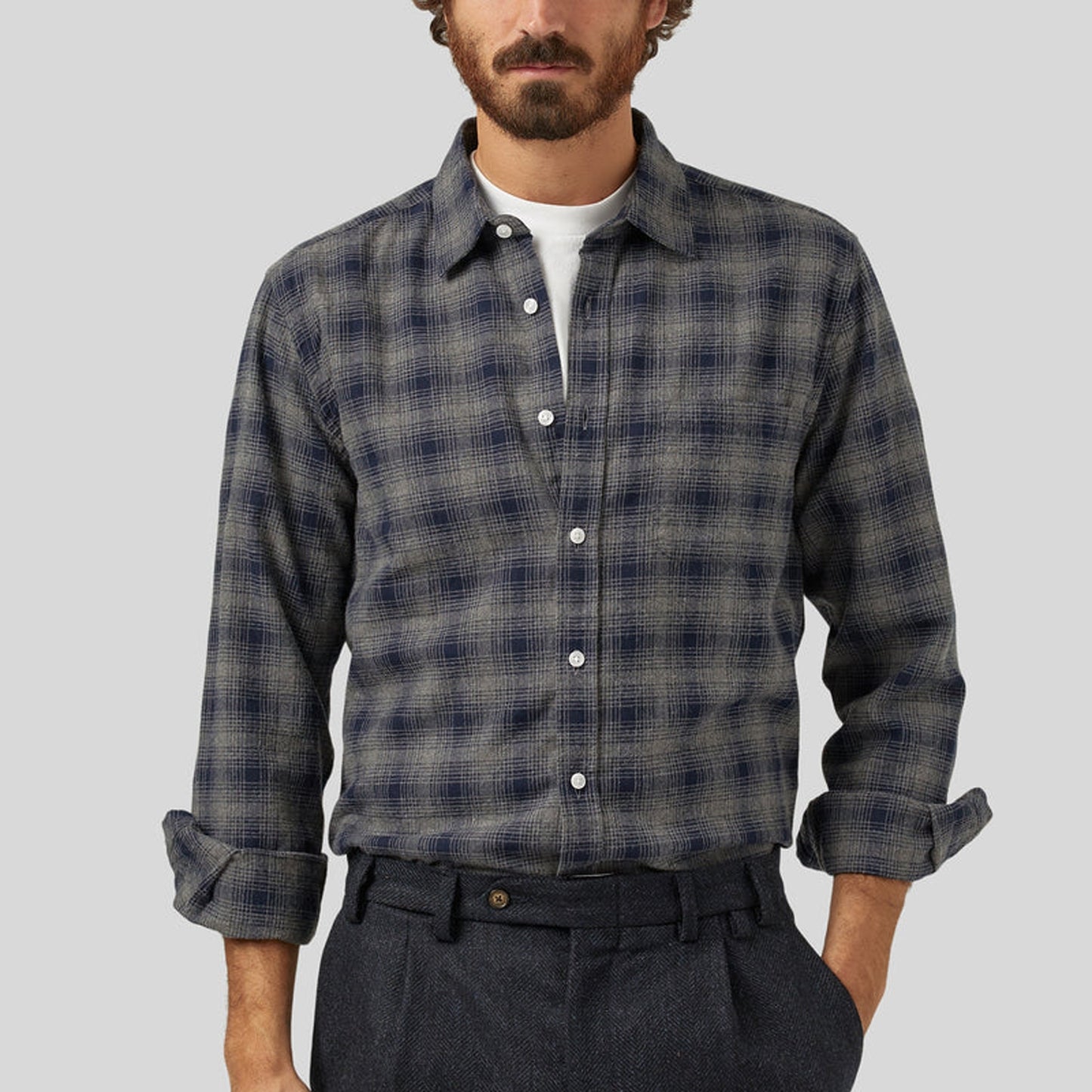 - Trinity Check Shirt - Blue