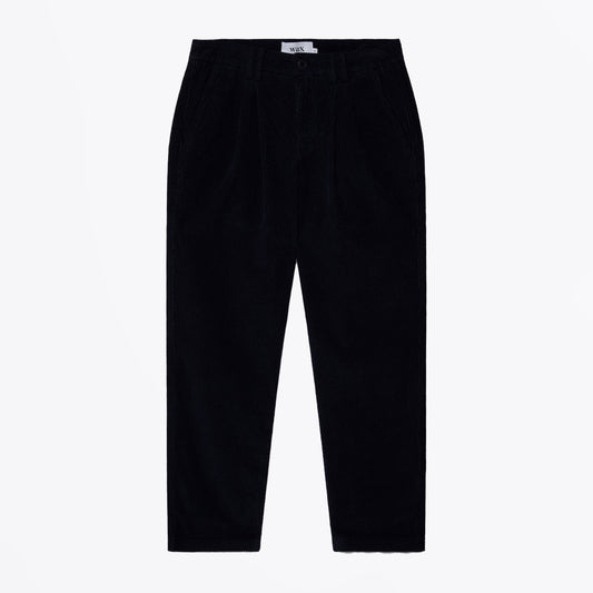 - Classic Corduroy Pleat Trousers - Navy