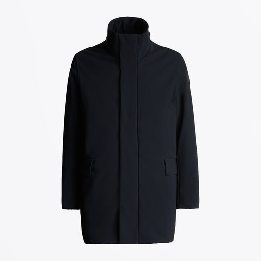 - Winter Rain Coat - Blue Black
