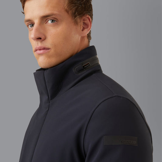 - Winter Rain Coat - Blue Black