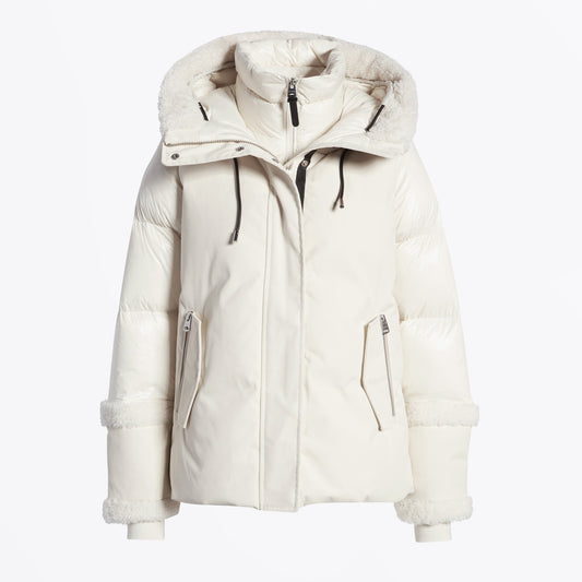 - Cyrah Medium Down Jacket - Cream
