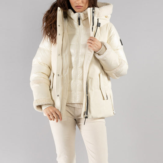 - Cyrah Medium Down Jacket - Cream